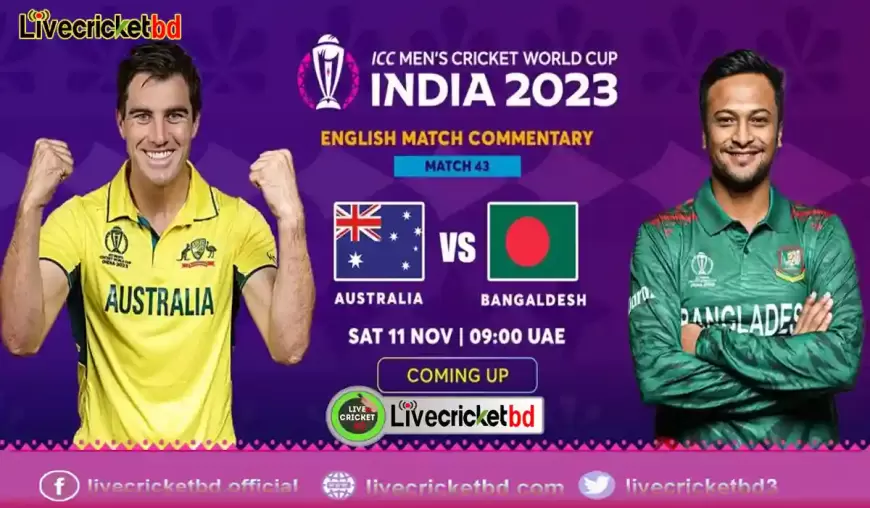 Australia vs Bangladesh: Cricket World Cup 2023  live