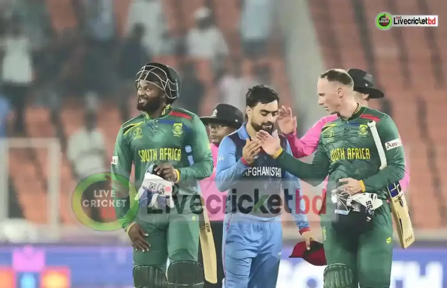 South Africa v Afghanistan Cricket World Cup 2023 live Full Score