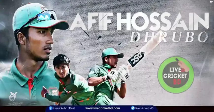 Cricketer Afif Hossain Dhrubo