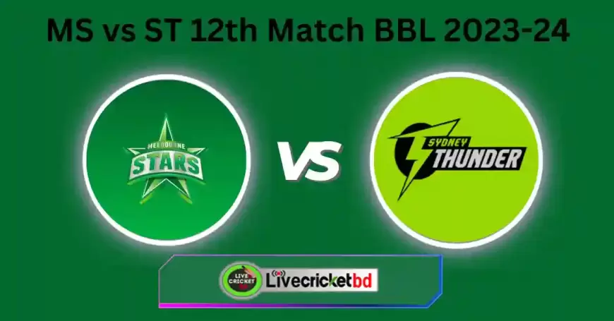 Live Cricket Score Melbourne Stars vs Sydney Thunder, 12th Match