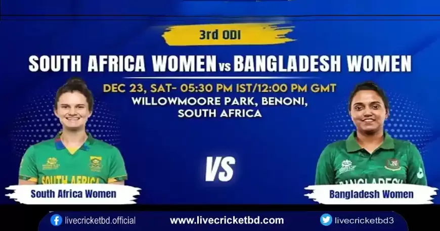 Live Cricket Score Women SA vs Ban, 3rd ODI ICC Championship Match