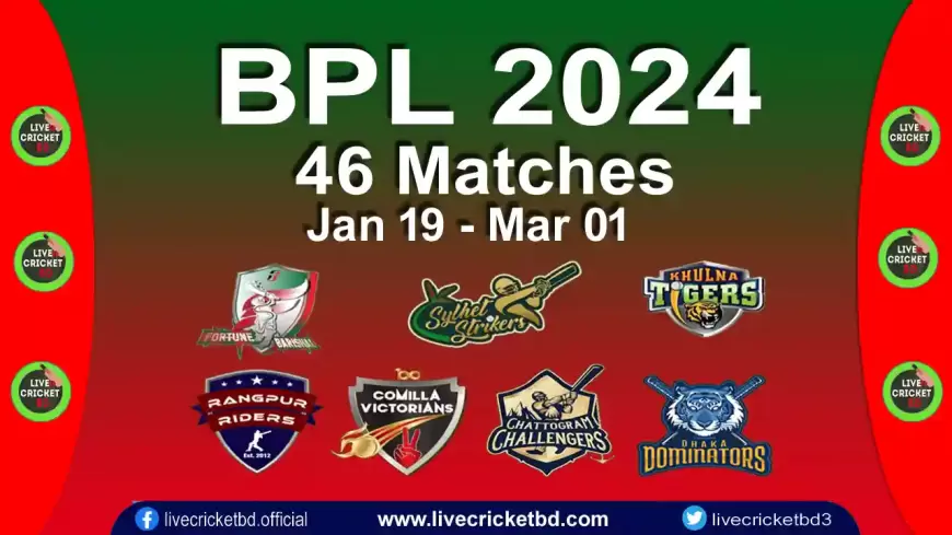 Bangladesh Cricket BPL 2024 Schedule