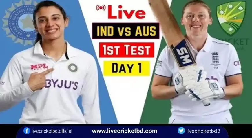 Women Live Cricket Score India vs Australia Only Test