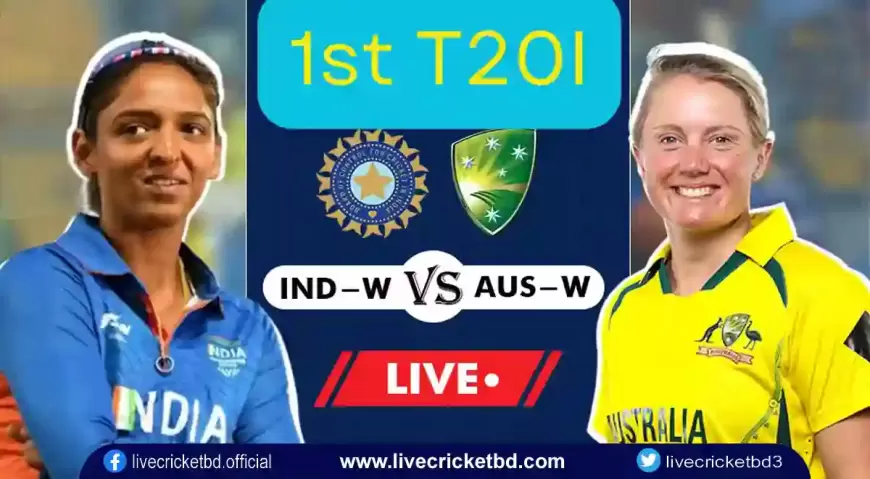 Live Cricket Score India Women vs Australia Women, 1st T20I