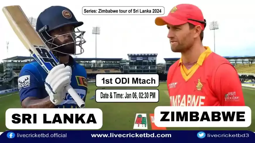 Live Cricket Score, Sri Lanka vs Zimbabwe, 1st ODI