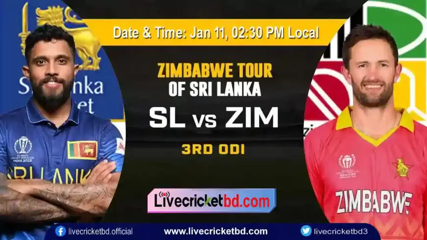 Live Cricket Score, Sri Lanka vs Zimbabwe, 3rd ODI