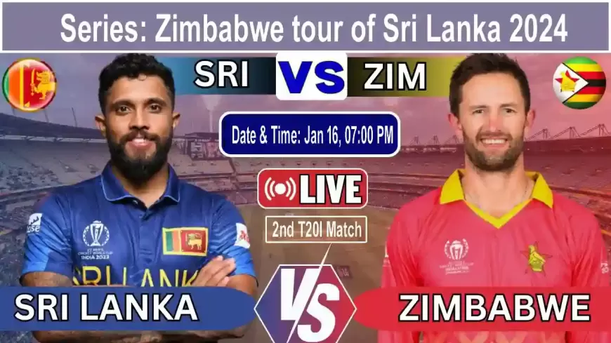 Live Cricket Score, Sri Lanka vs Zimbabwe, 2nd T20I