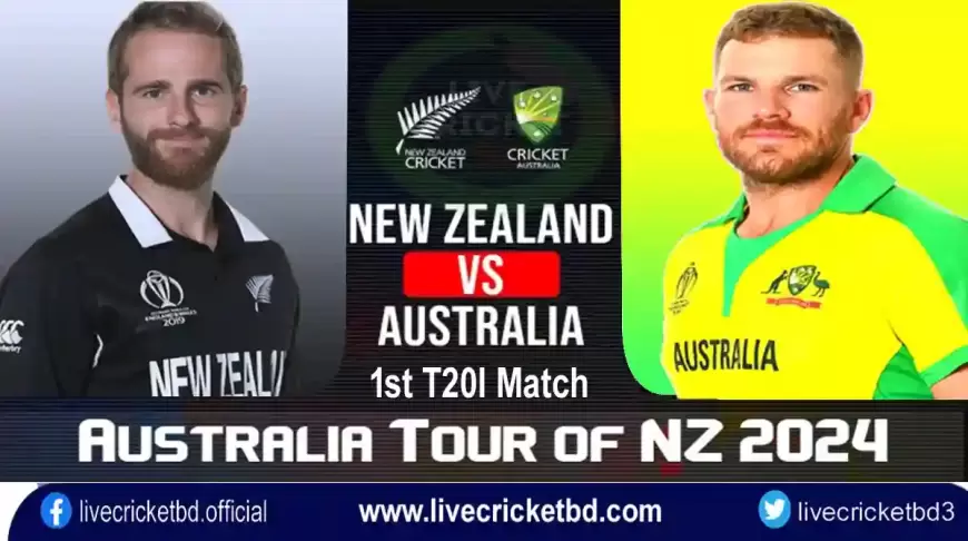 Live Cricket Score New Zealand vs Australia, 1st T20I