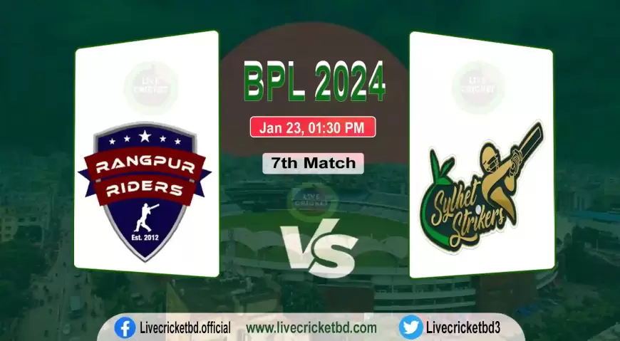 Live Cricket Score, Rangpur Riders vs Sylhet Strikers, 7th Match