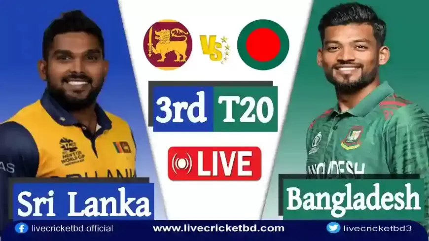 bd  Live Cricket Score, Bangladesh vs Sri Lanka, 3rd T20I