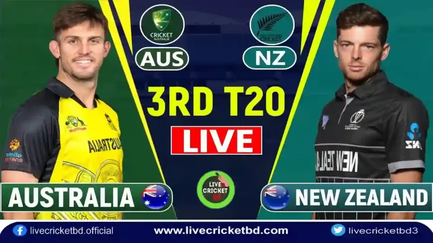 Live Cricket Score New Zealand vs Australia, 3rd T20I