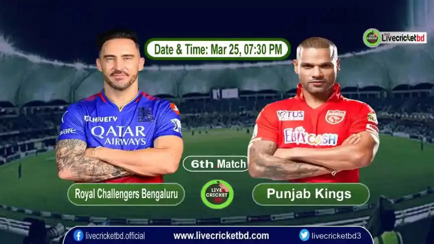 Royal Challengers Bengaluru vs Punjab Kings, 6th Match