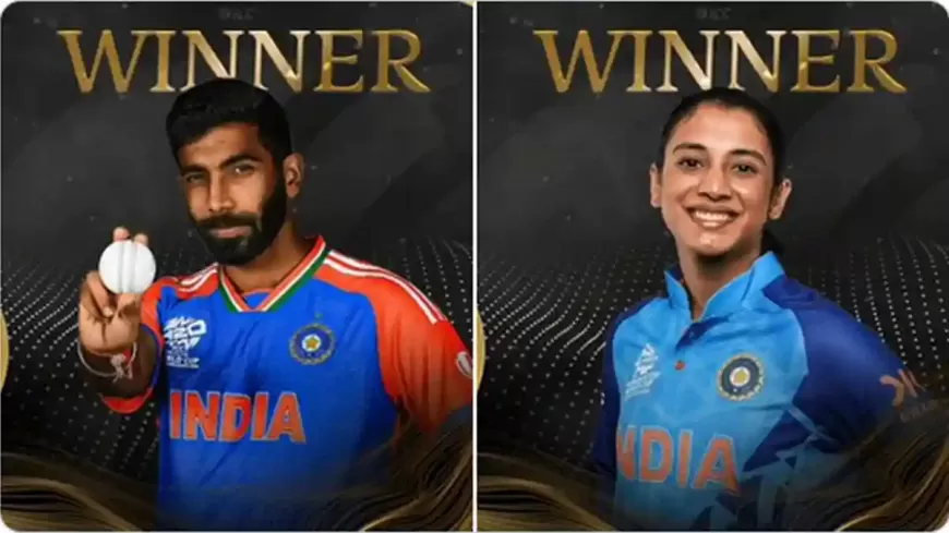 Best of June Jasprit Bumrah and Smriti Mandhana