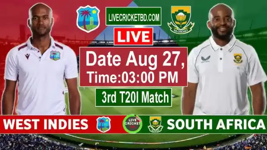 West Indies vs South Africa, 3rd T20I