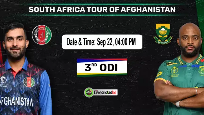 Afghanistan vs South Africa, 3rd ODI