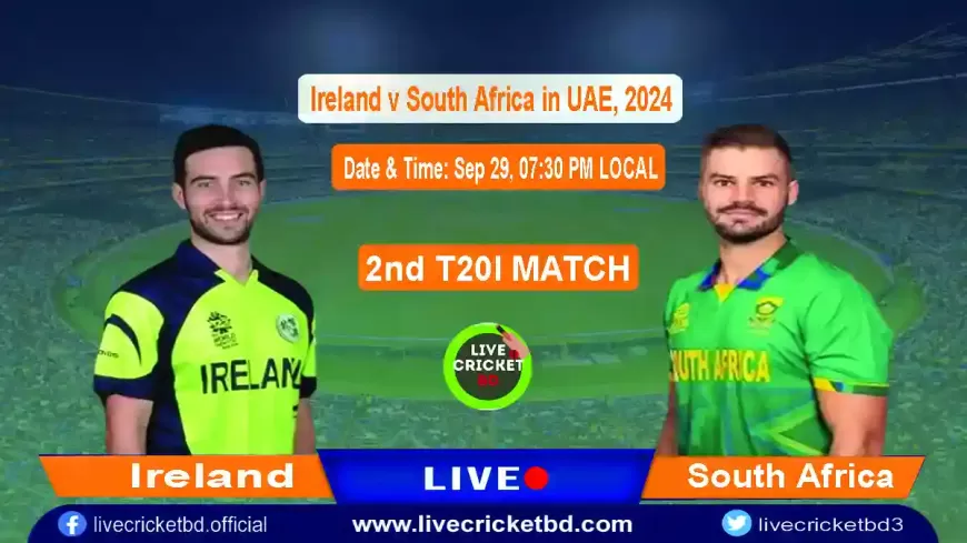 Ireland vs South Africa, 2nd T20I Live Cricket Score IRE vs SA, Sep 29