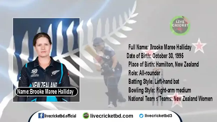 Brooke Halliday Profile - Cricket Player New Zealand | stats