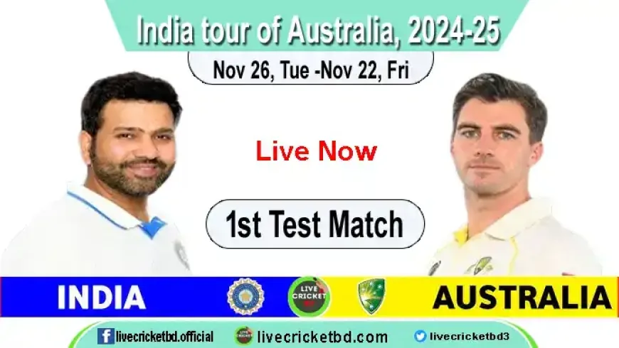 Australia vs India, 1st Test match Live Cricket Score