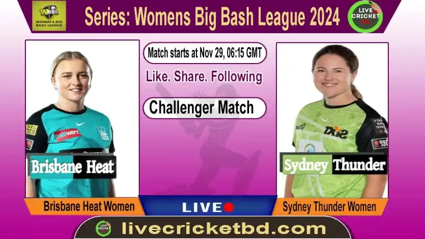 Women Brisbane Heat vs Sydney Thunder, Challenger Match Live Cricket Score