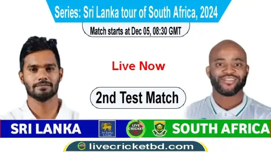 South Africa vs Sri Lanka 2nd Test, Match live cricket score