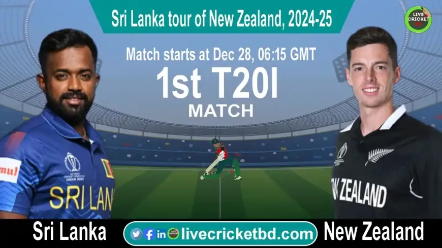 New Zealand vs Sri Lanka, 1st T20I Match Live Cricket Score