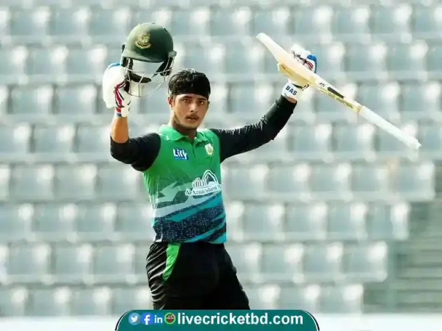 Zeeshan Alam scores 52-ball century in first match of BCB