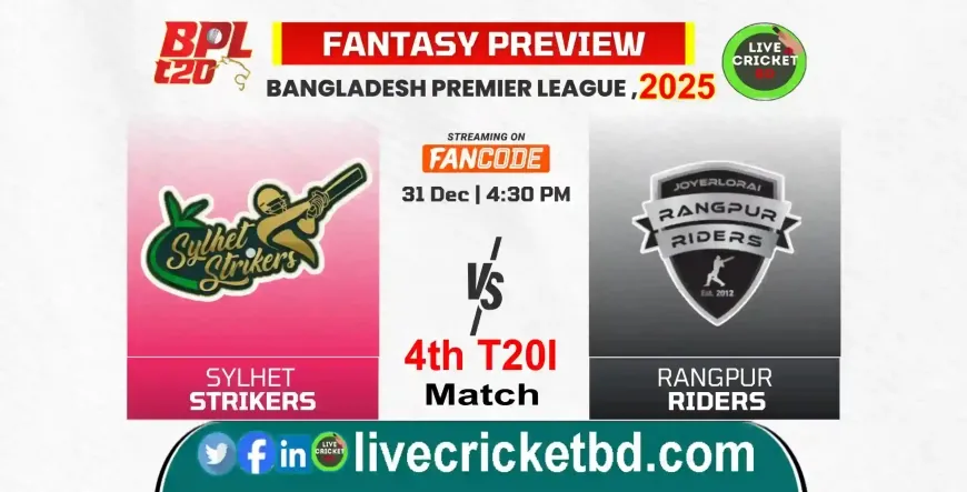 Sylhet Strikers vs Rangpur Riders, 4th Match | BPL 2025 Live Score