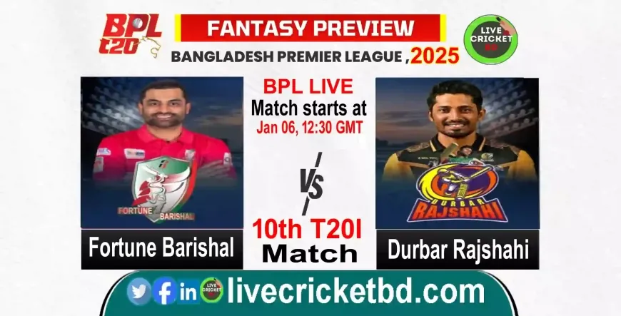 Fortune Barishal vs Durbar Rajshahi, 10th Match - Live Scores, Updates