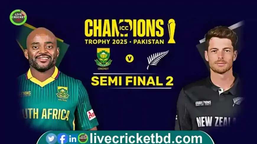 South Africa vs New Zealand, 2nd Semi-Final (B1 v A2)